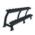 Primal Pro Series 10 Pair Horizontal Dumbbell Rack with Saddles