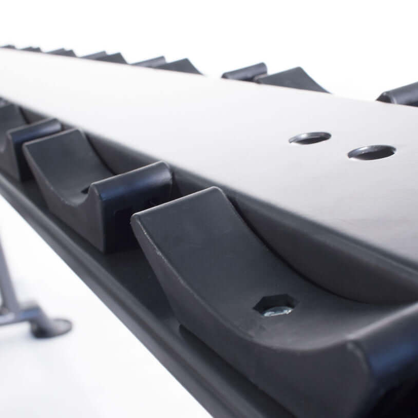 Physical Company 10 Pair Horizontal Dumbbell Saddle Rack (Empty)