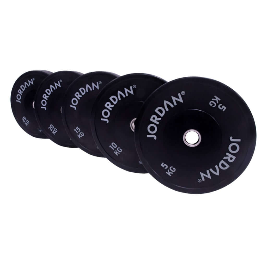 JORDAN HG Black Rubber Bumper Plate (5 - 25Kg)