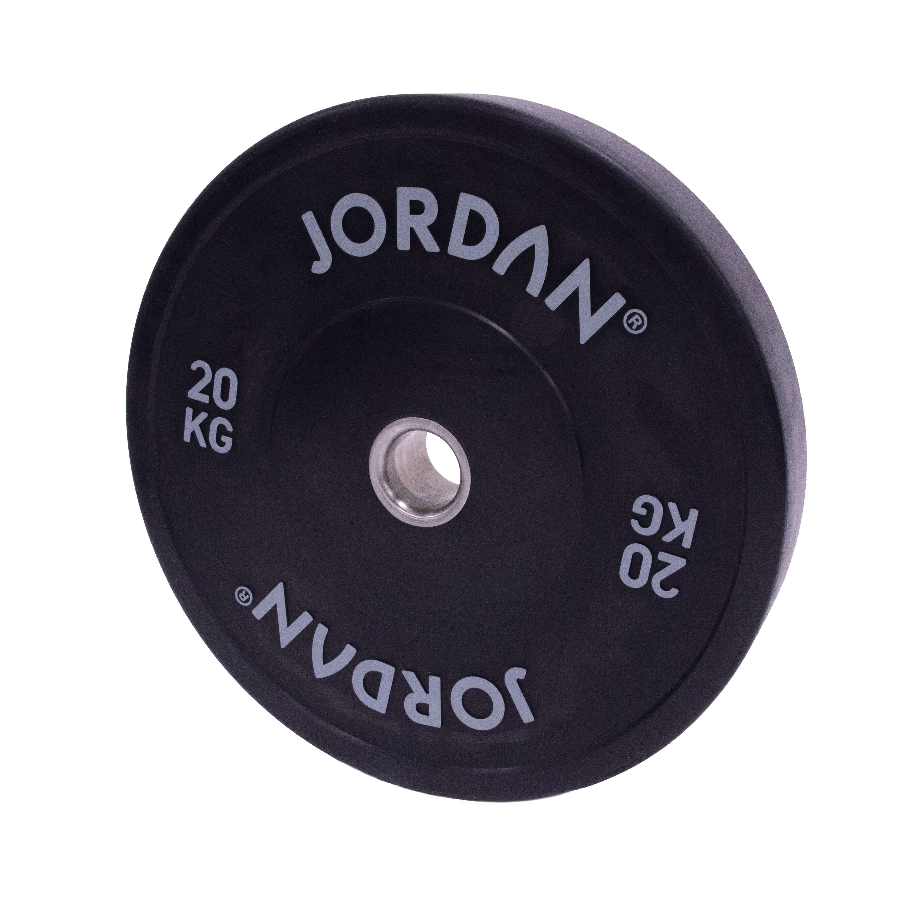 JORDAN HG Black Rubber Bumper Plate (5 - 25Kg)