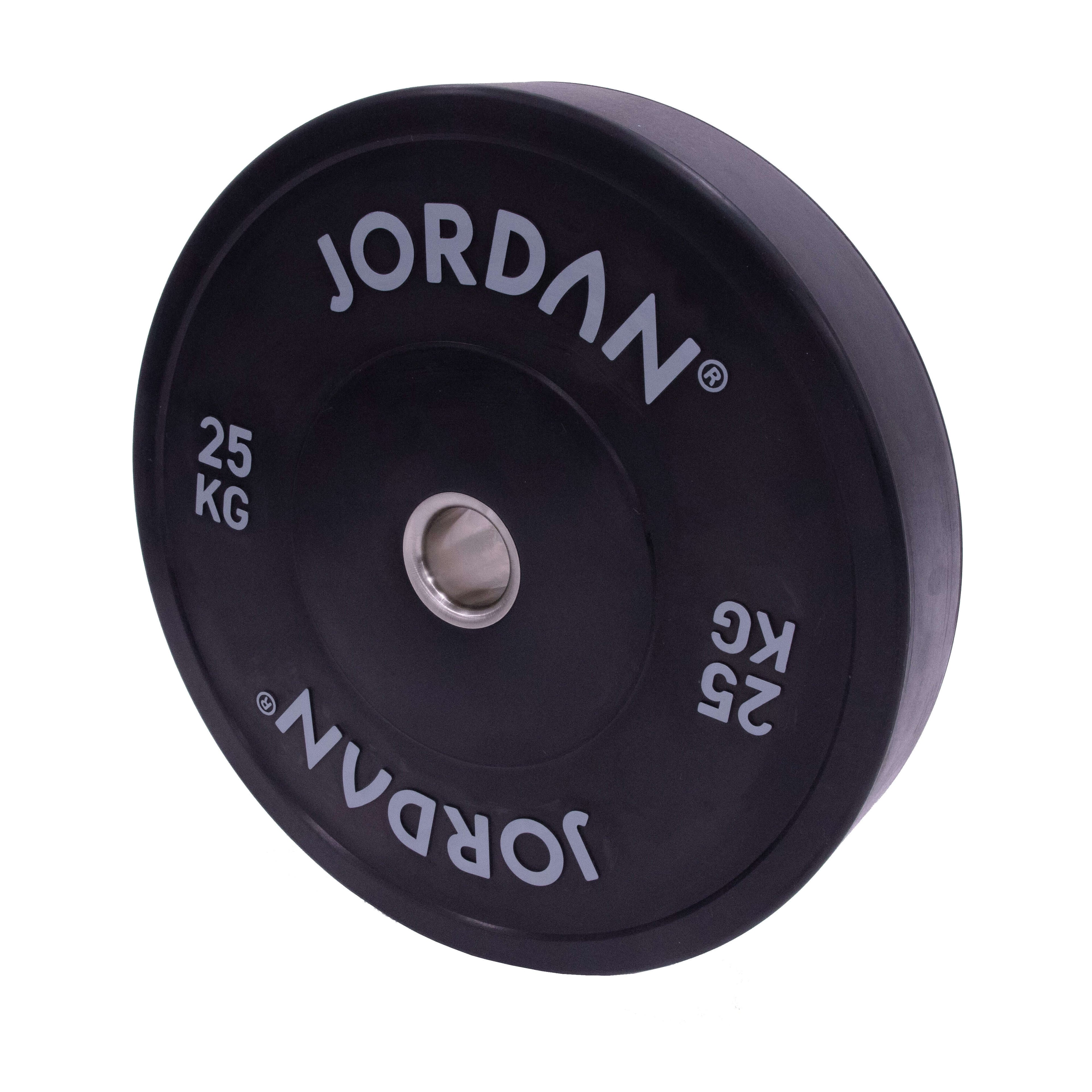 JORDAN HG Black Rubber Bumper Plate (5 - 25Kg)