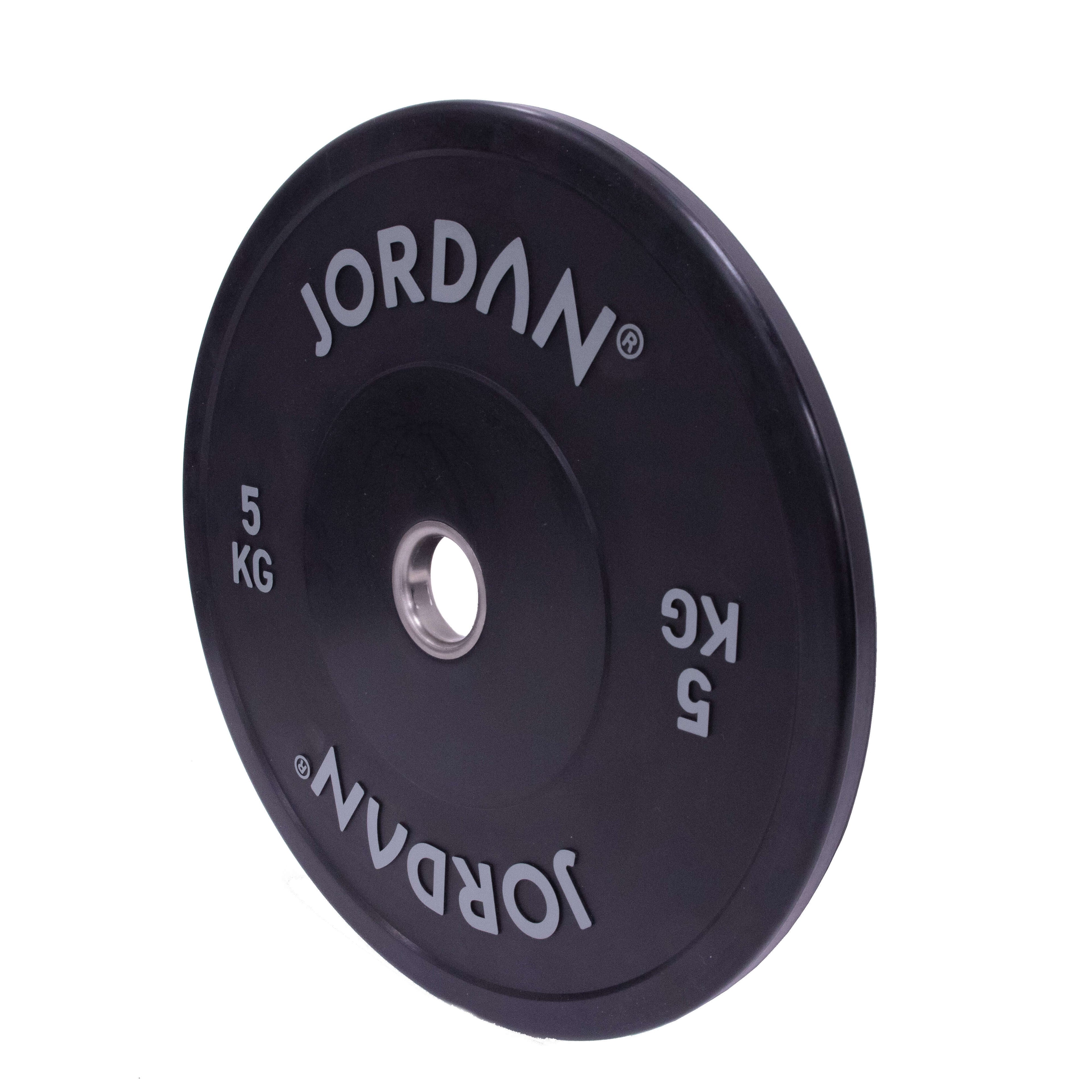 JORDAN HG Black Rubber Bumper Plate (5 - 25Kg)