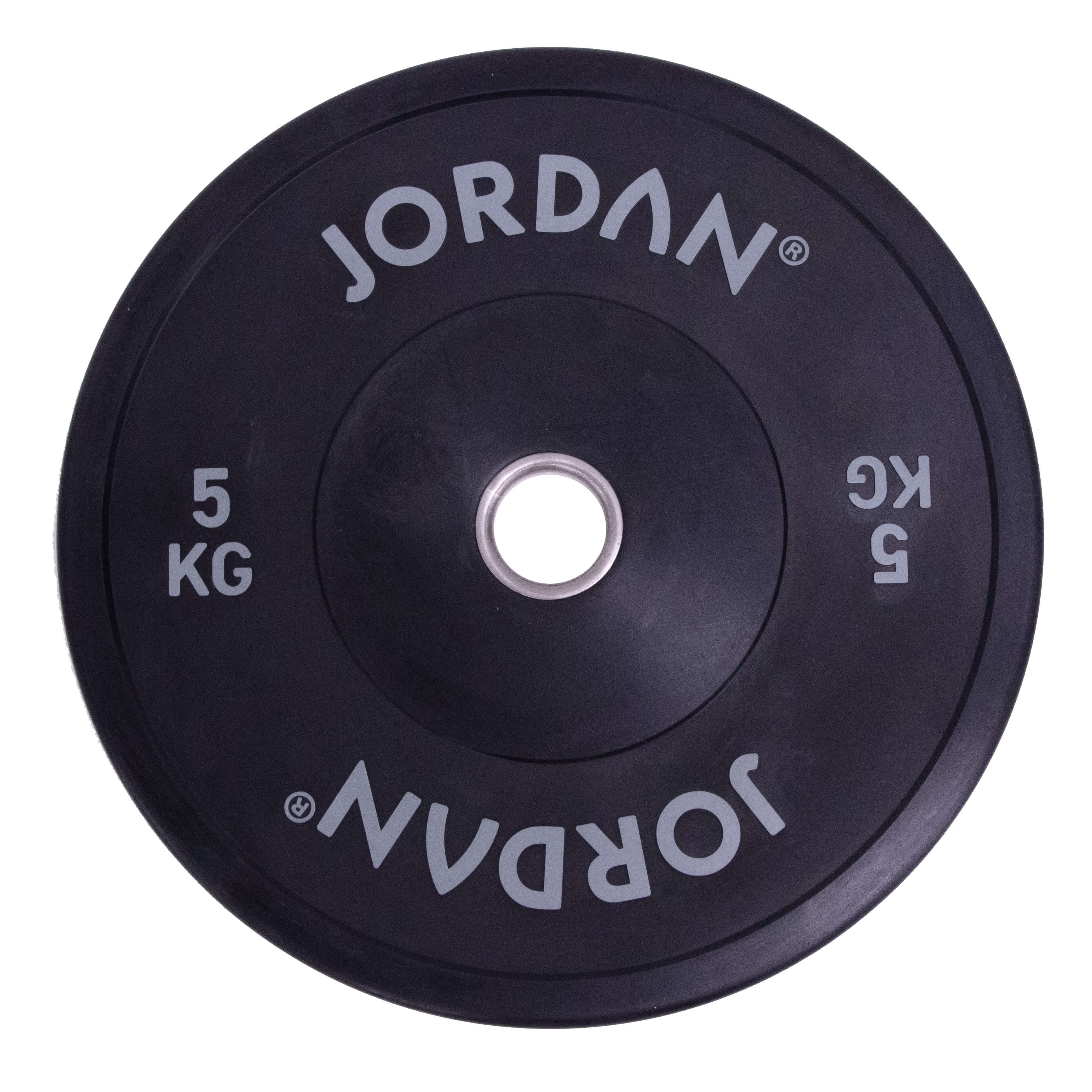JORDAN HG Black Rubber Bumper Plate (5 - 25Kg)
