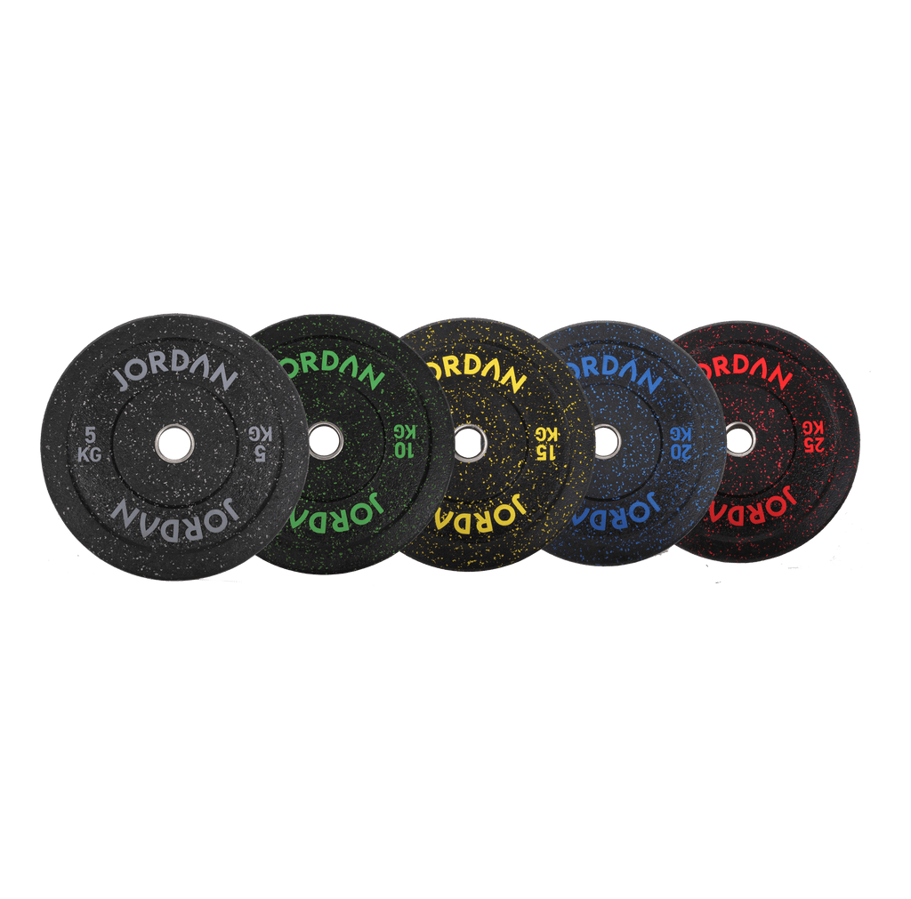 JORDAN HG Fleck Coloured Rubber Bumper Plate (5 - 25Kg)