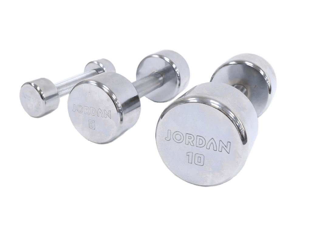 JORDAN Chrome Dumbbells (Pair) (1 - 20Kg)