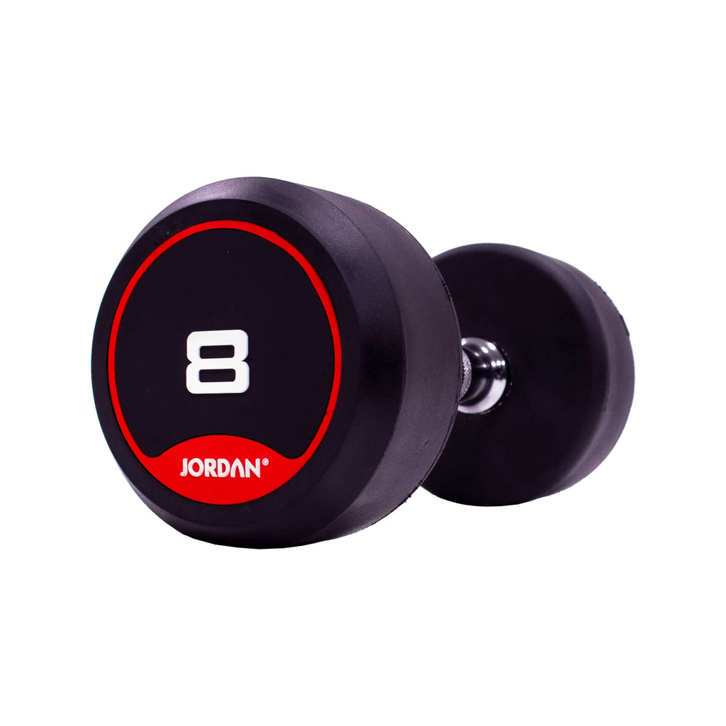 JORDAN Rubber Dumbbell Set (Red)