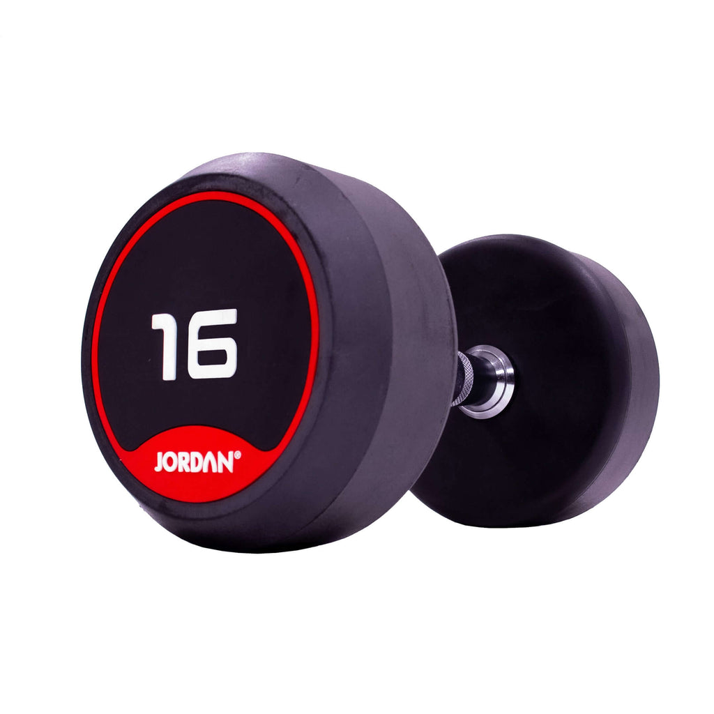 JORDAN Rubber Dumbbell Set (Red)