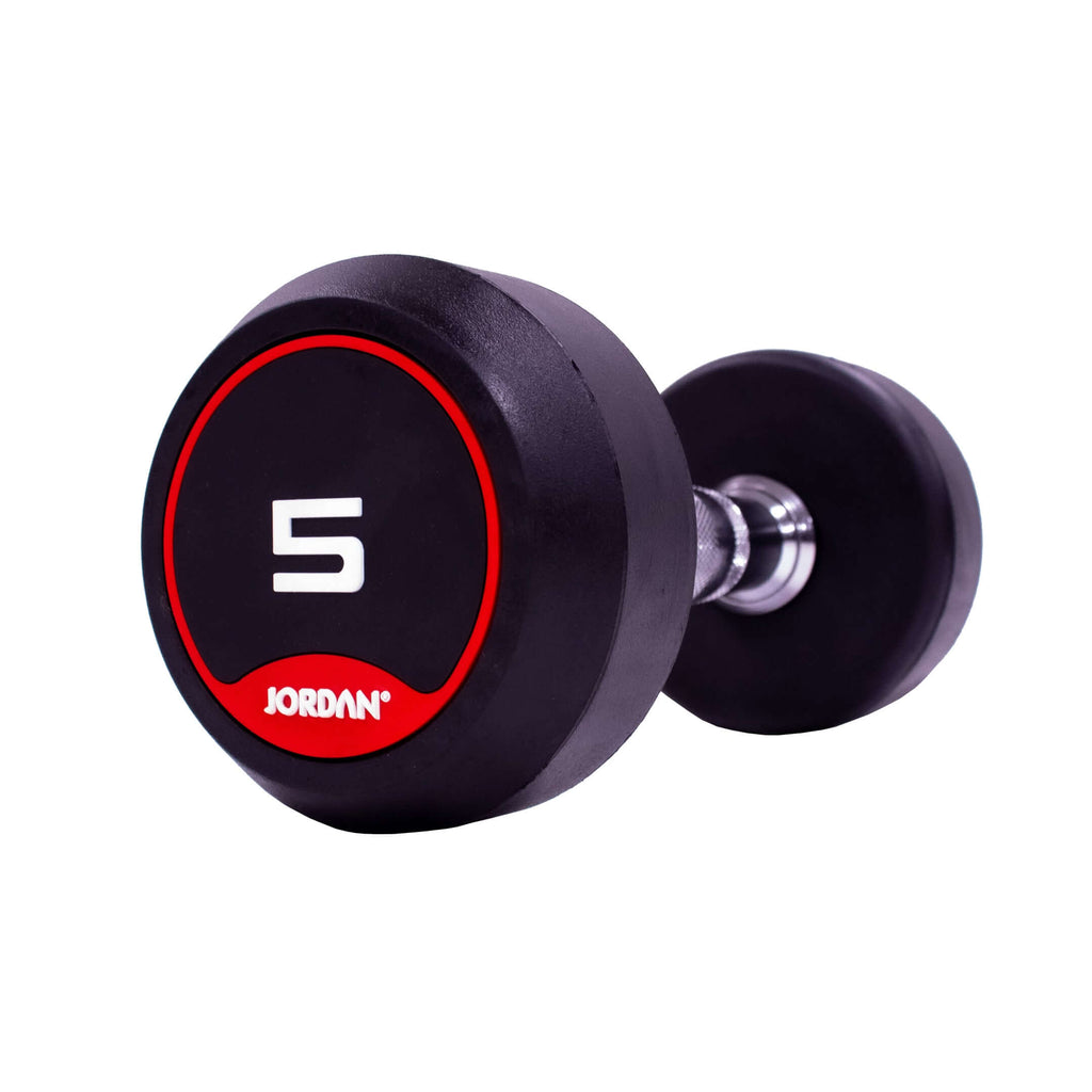 JORDAN Rubber Dumbbell Set (Red)