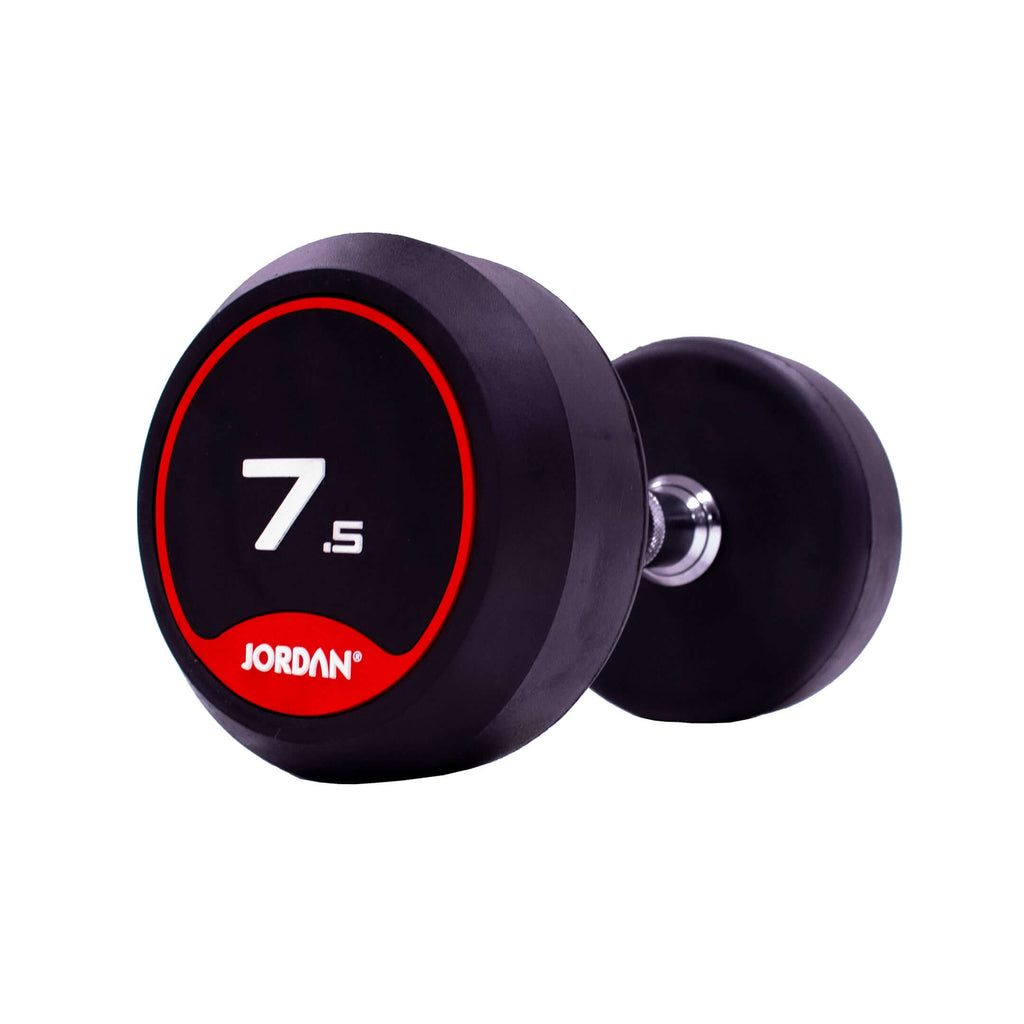 JORDAN Rubber Dumbbell Set (Red)