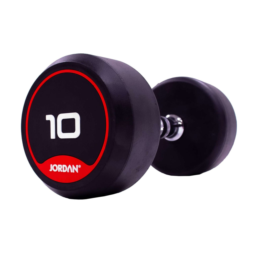 JORDAN Rubber Dumbbell Set (Red)