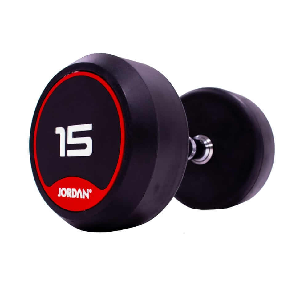 JORDAN Red Rubber Dumbbells (Pair) (1Kg - 70Kg)