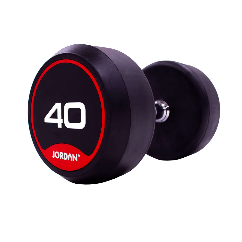 JORDAN Rubber Dumbbell Set (Red)
