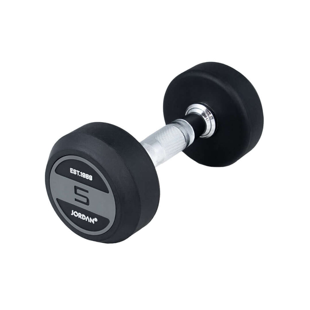 JORDAN Rubber Dumbbell Set (Grey)
