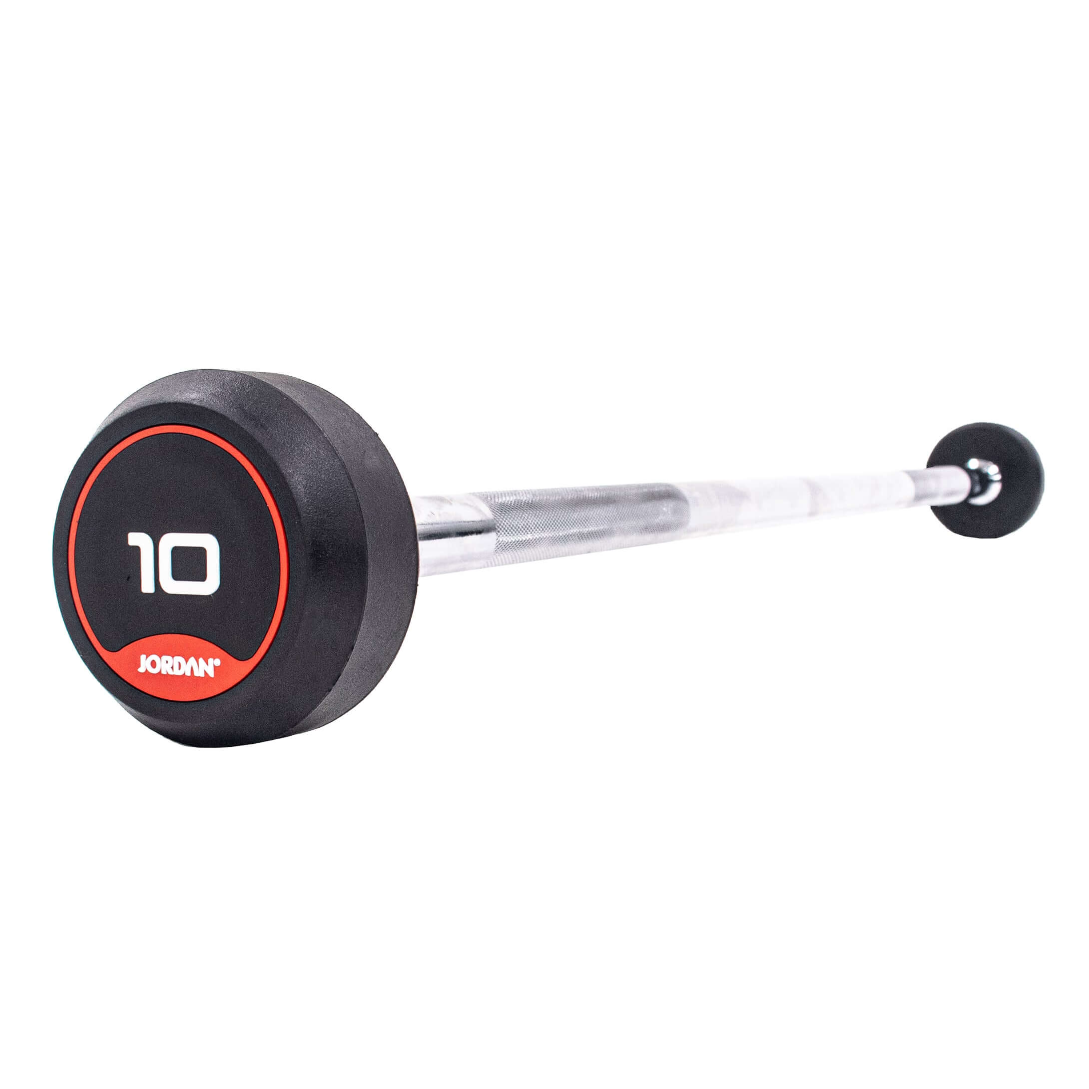 JORDAN Rubber Straight Bar Barbell Set (Red) (10 Bars) (10-45kg)