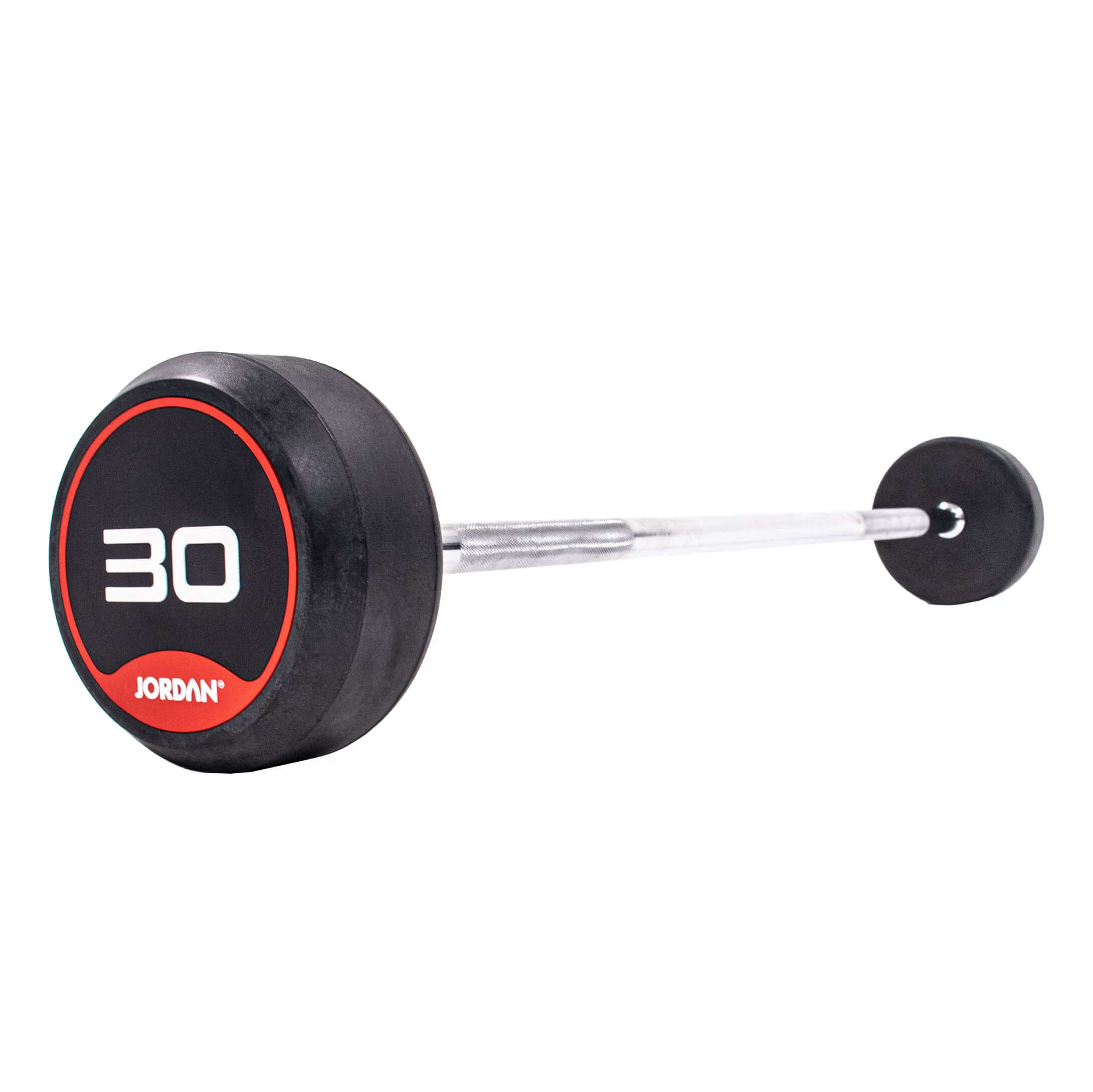 JORDAN Rubber Straight Bar Barbell Set (Red) (10 Bars) (10-45kg)