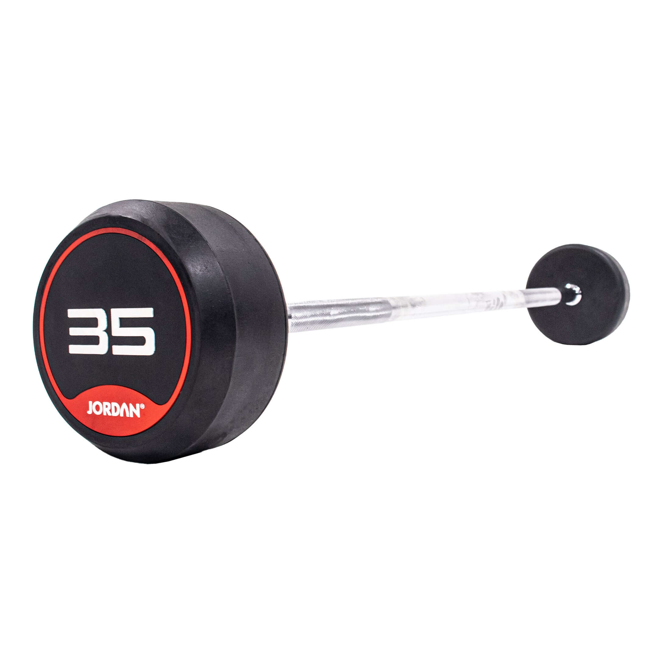 JORDAN Rubber Straight Bar Barbell Set (Red) (10 Bars) (10-45kg)