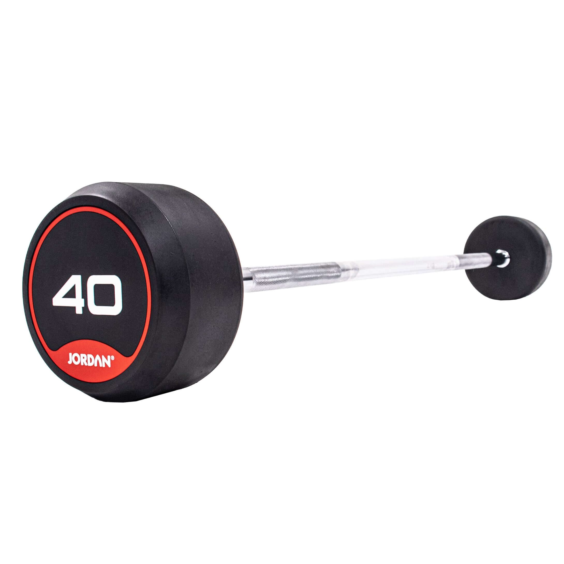 JORDAN Rubber Straight Bar Barbell Set (Red) (10 Bars) (10-45kg)