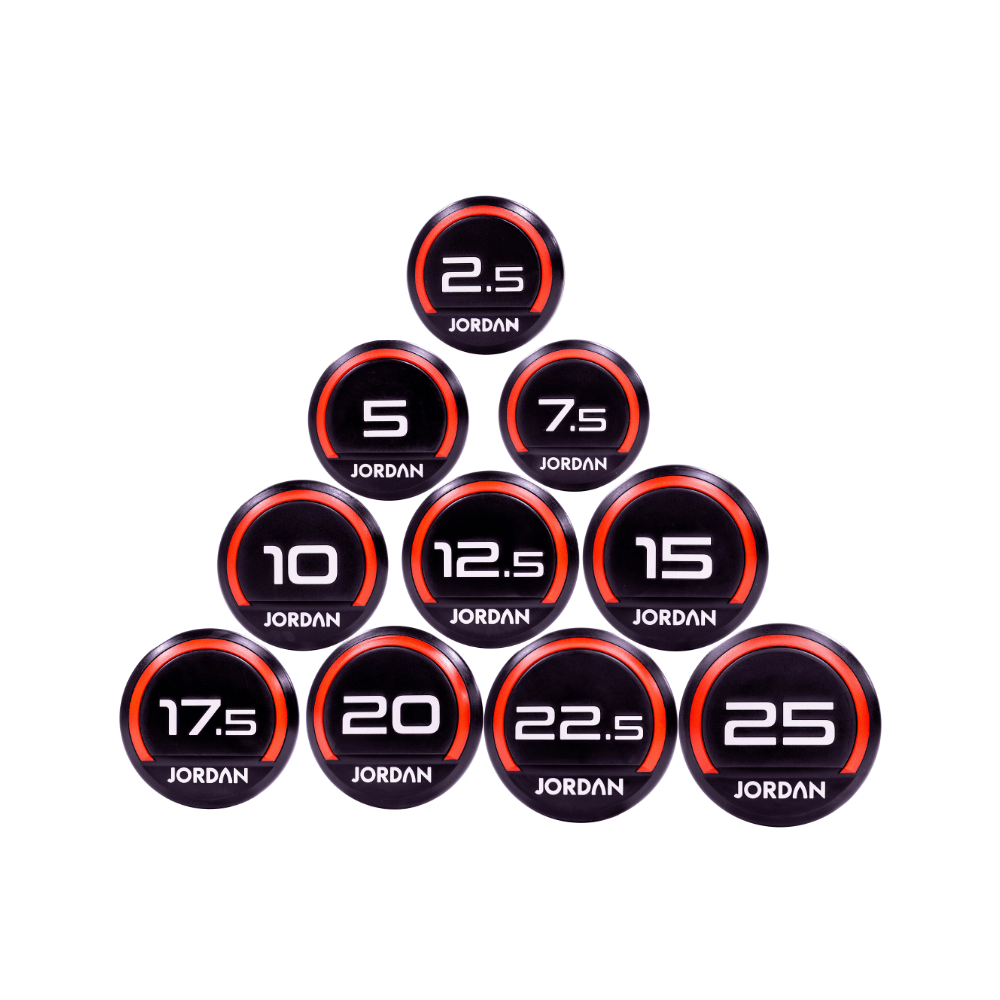 JORDAN Urethane Dumbell Set (Red)