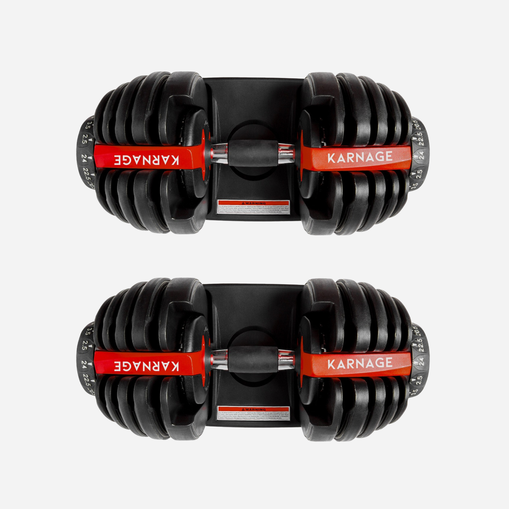 Karnage 24KG Adjustable Dumbbells (Pair)