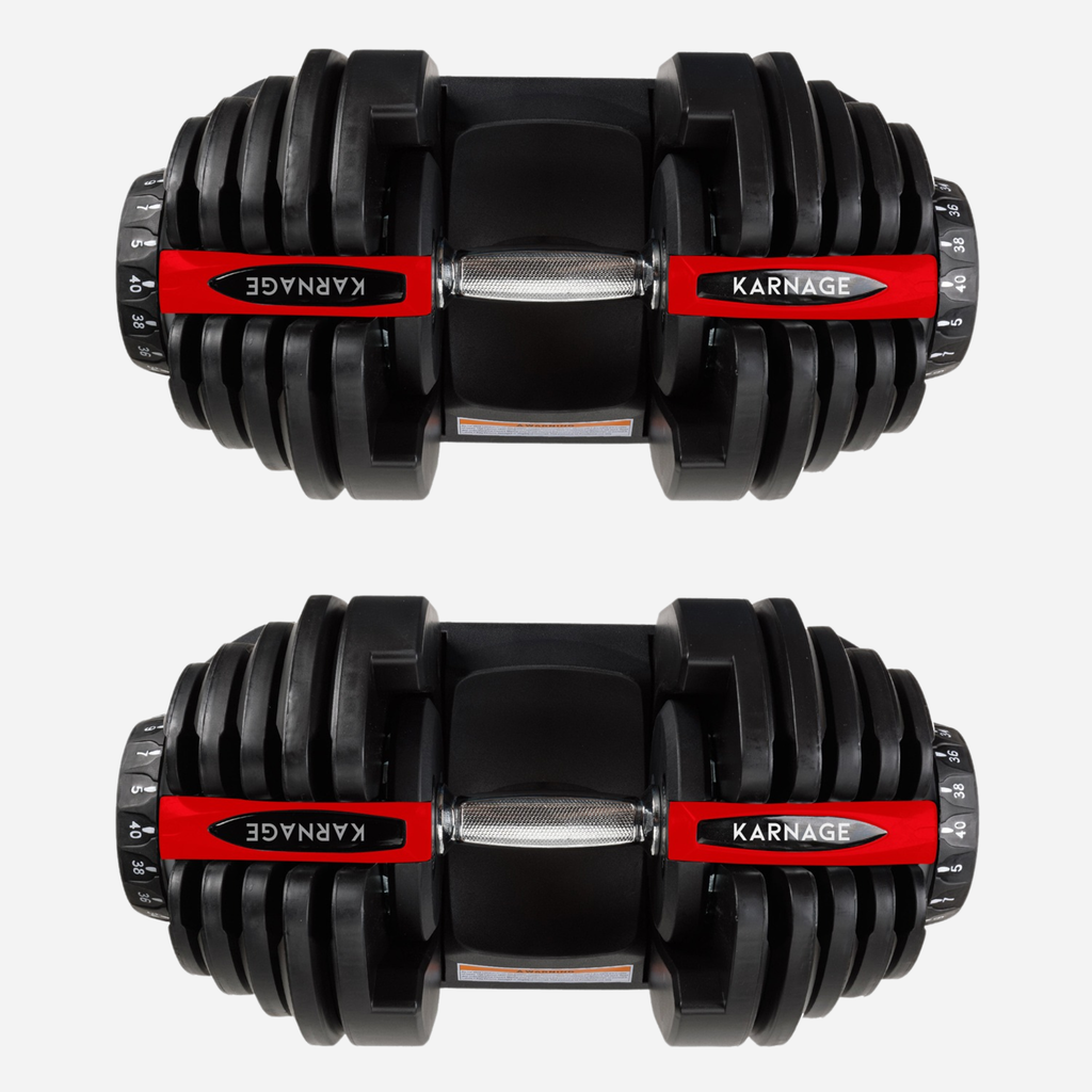 Karnage 40KG Adjustable Dumbbells (Pair)