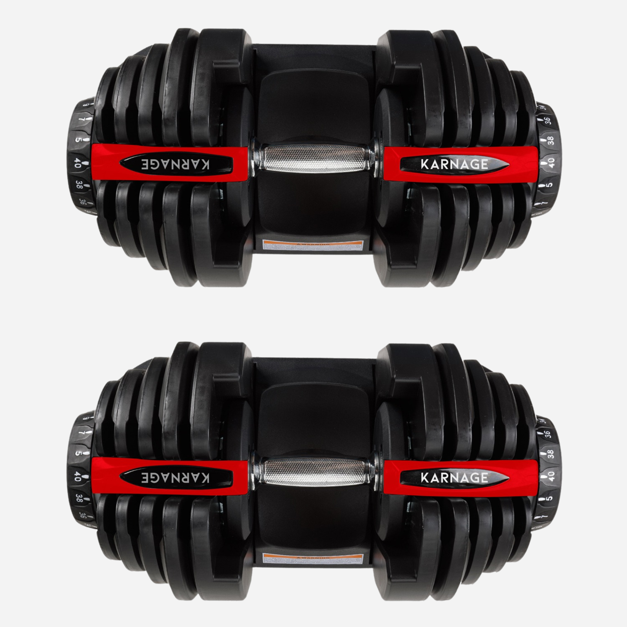 Karnage 40KG Adjustable Dumbbells (Pair)