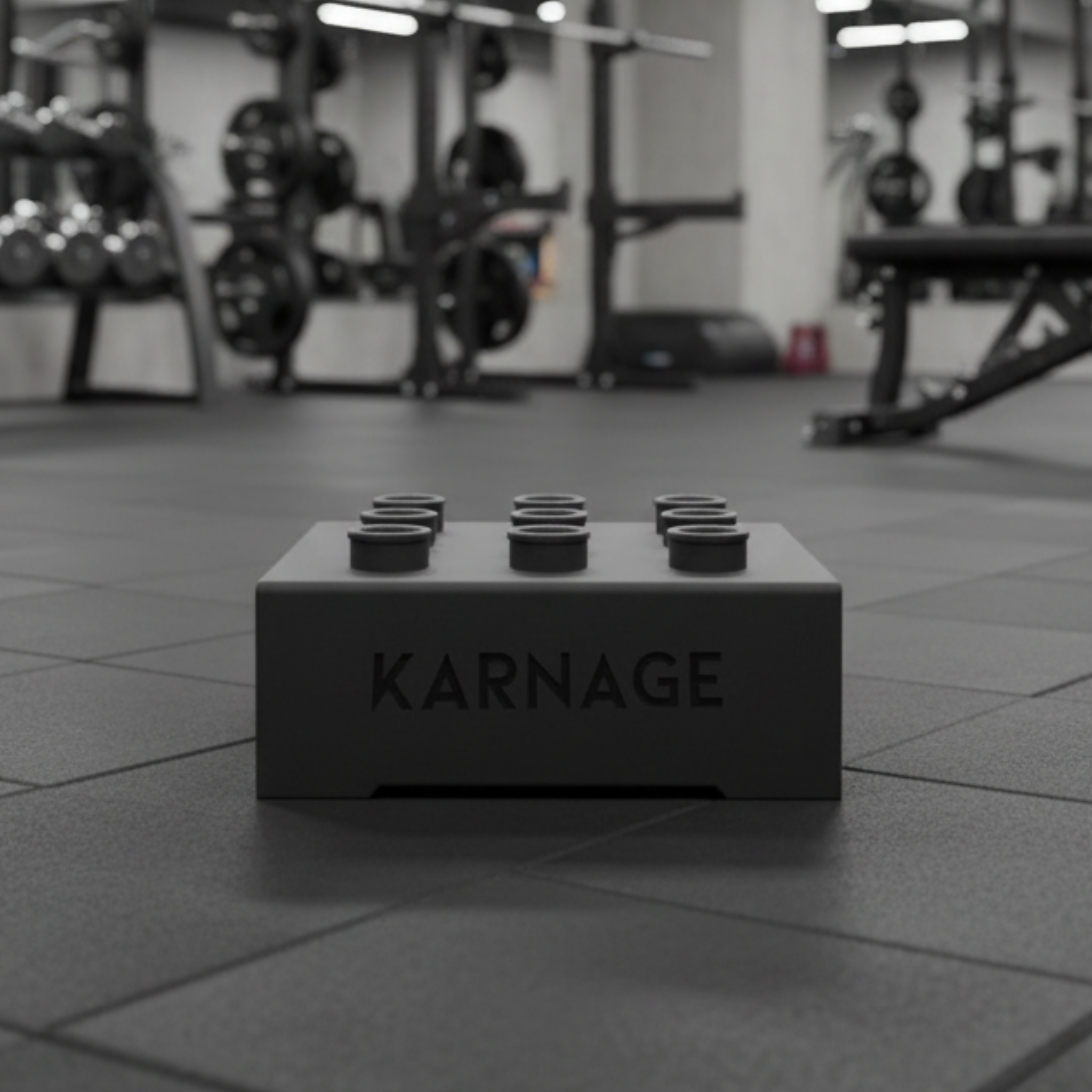 Karnage 9 Olympic Barbell Box Floor Stand