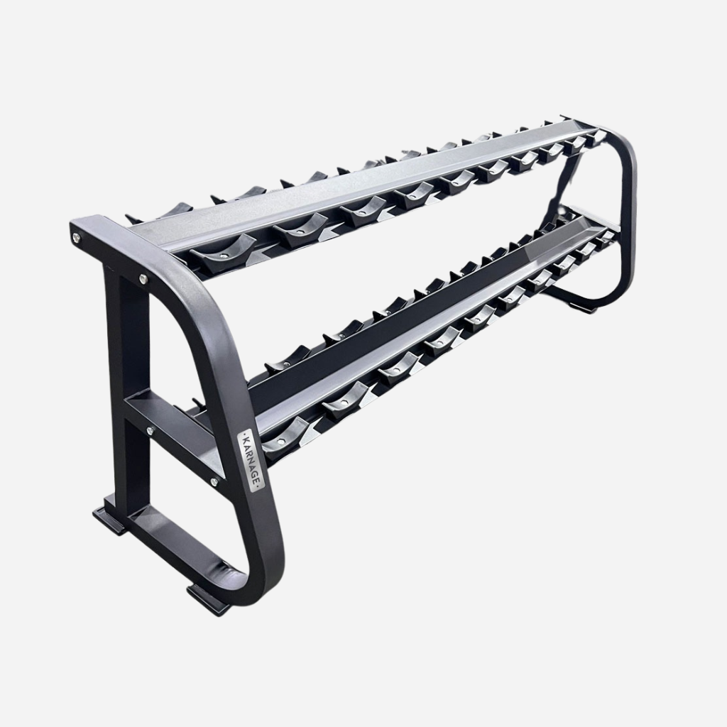 Karnage 2-Tier Dumbbell Storage Rack - 10 Pairs