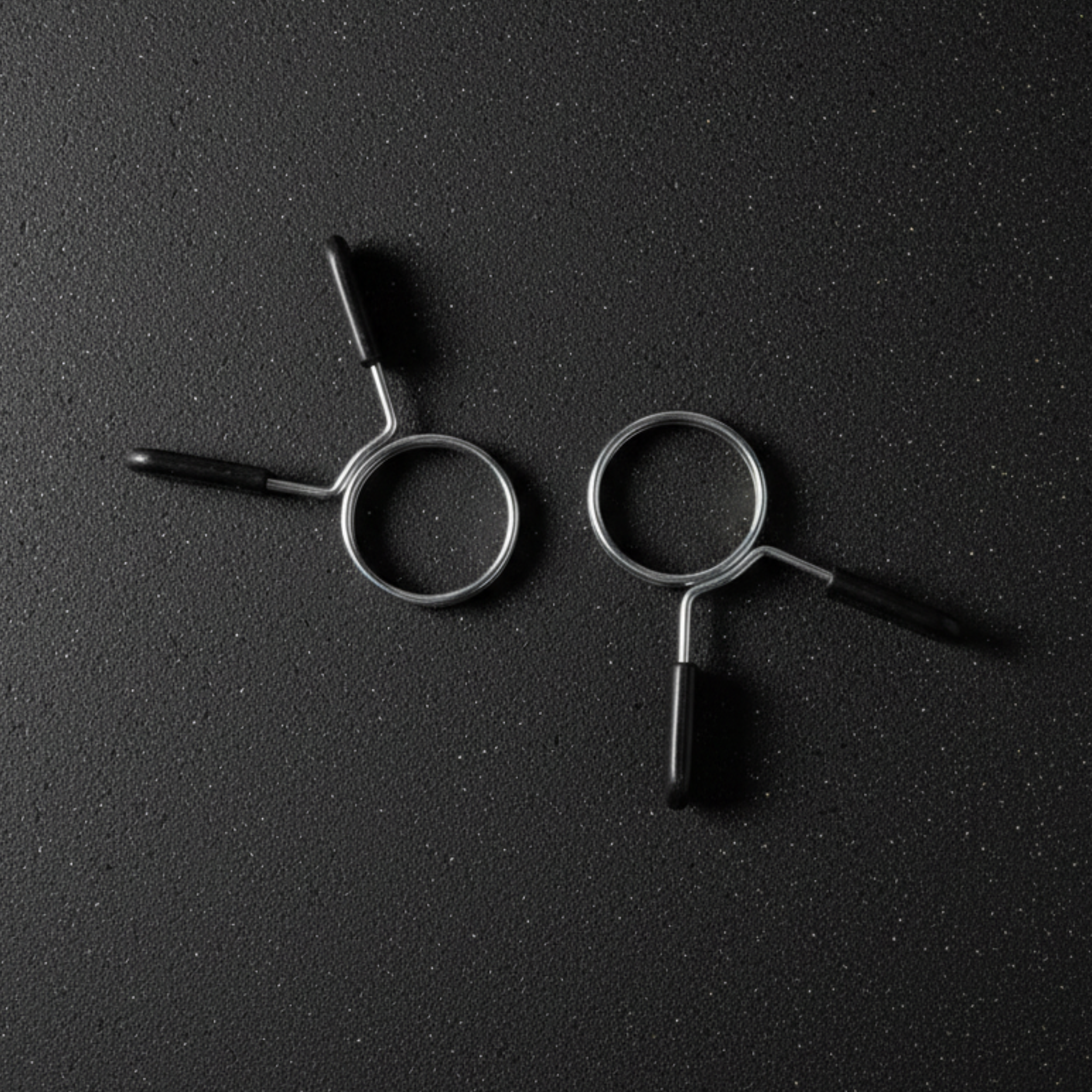 Karnage Olympic Barbell Spring Collar Set with Black Handle