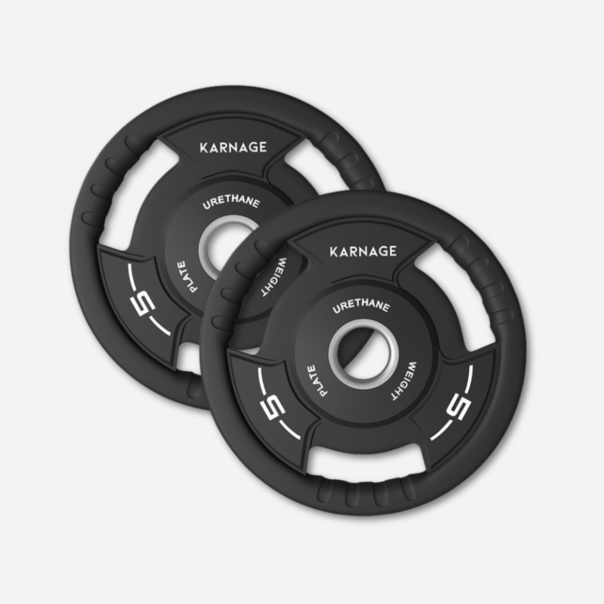 Karnage Urethane Tri-Grip Olympic Plates