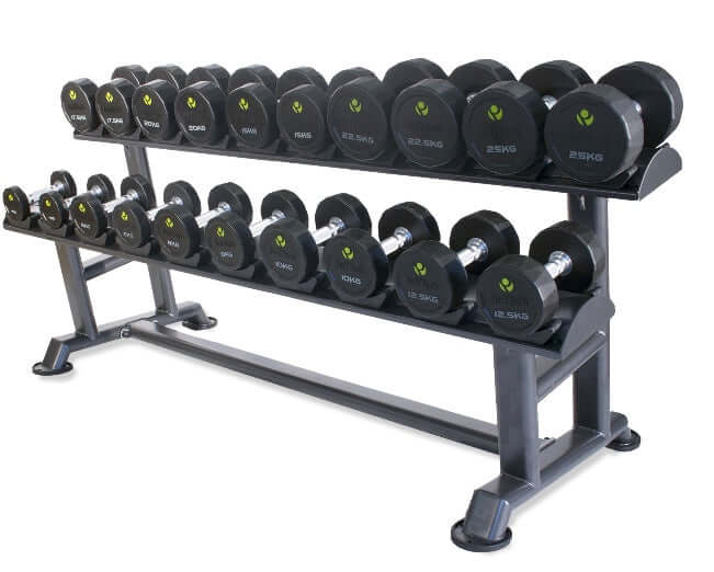 Physical Company PU Dumbbell Sets With Saddle Racks