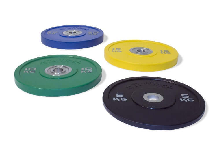 Physical Company PU Competition Bumper Plate Barbell Set - 115kg